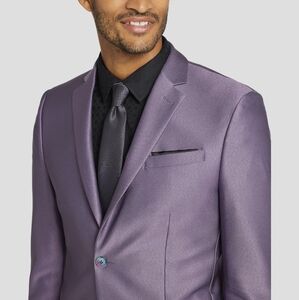 NEW Egara Skinny Fit Shiny Suit Jacket Sport coat 40L